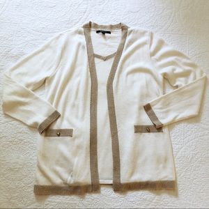 Briggs NY Cream and Gold Sweater Set